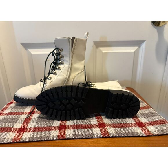 Two pair of Seven Dials Fashion combat boots women's size 9M - Picture 3 of 9